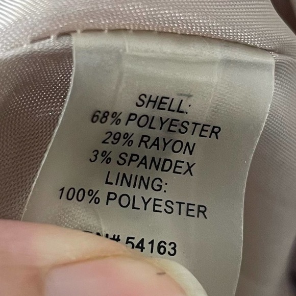 Calvin Klein  Tan Woven Pleaded Front Tie Sleeveless Dress Size 4 - Picture 9 of 10